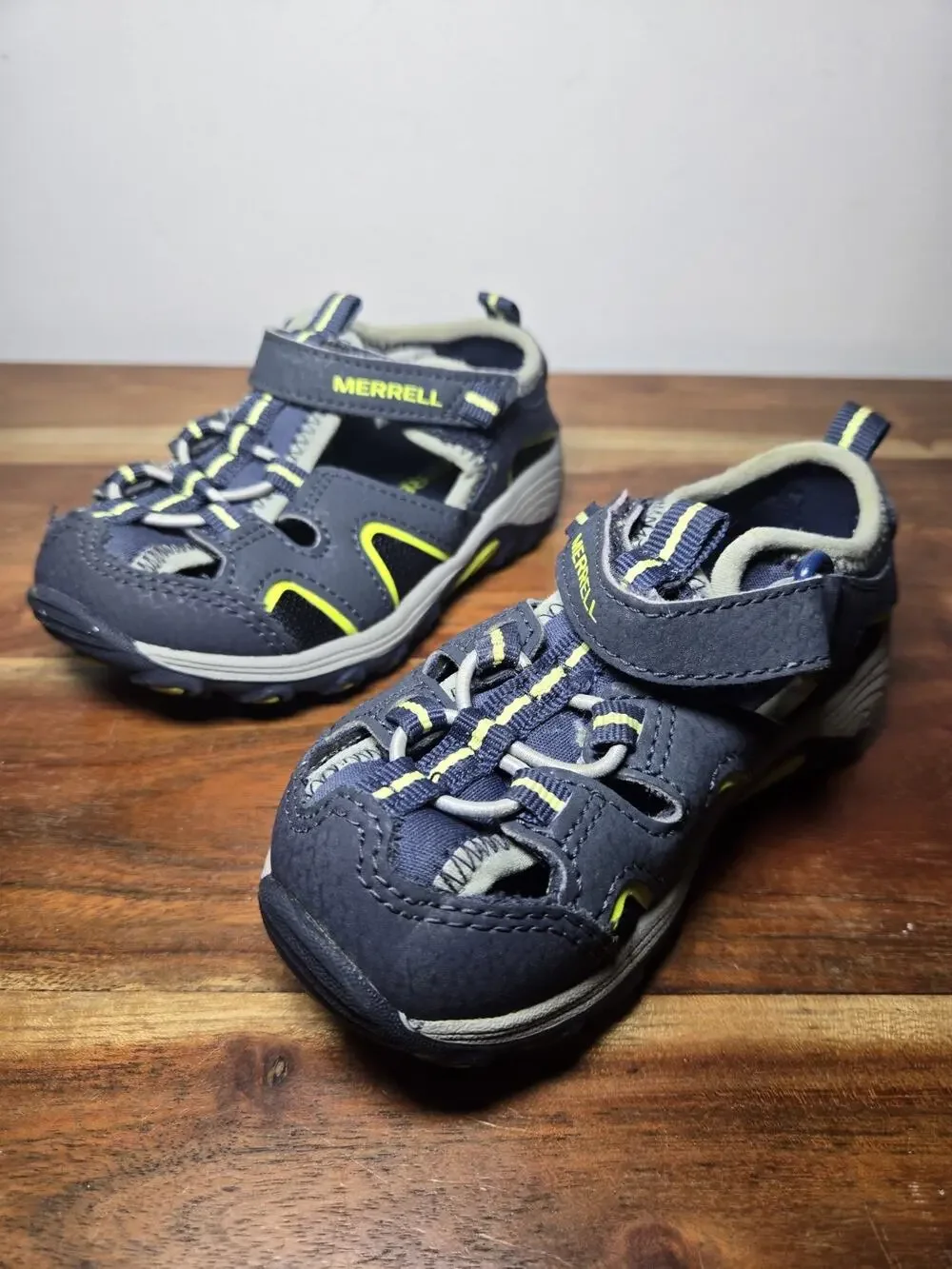 Merrell “Hydro 2 Boys Sport Sandals” Sz 7M Hiking Navy Blue Adjustable Str